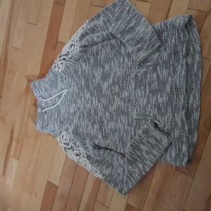Gray turtle neck sweater